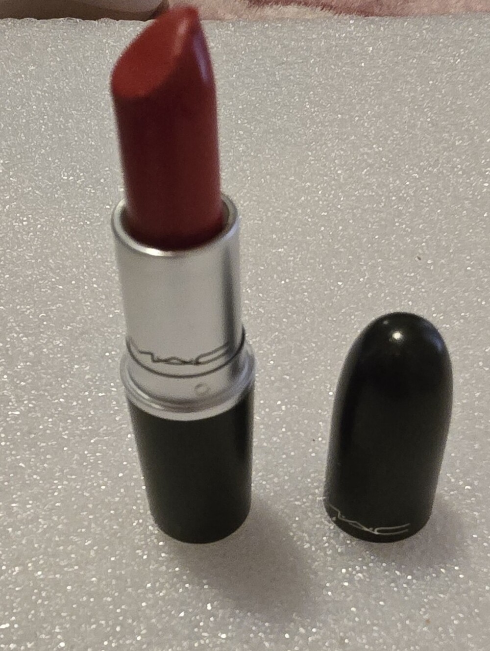 MAC Cosmetics Red Lipstick - Deep Crimson - Red Rock Matte